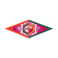 Wheel Pink Silk Diamond Scarf
