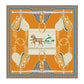 Carriage Yellow Silk Scarf / 90cm