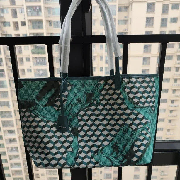 Lono Large Tote Bag with Horse Motif