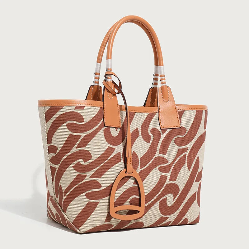 Stella Small Canvas & Leather Tote Bags