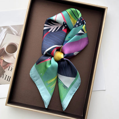 Leaves Green Scarf / 65cm