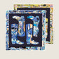 Boots Blue & Yellow Double Print Scarf / 90cm