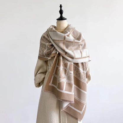 Seniga Pashmina Scarf Khaki