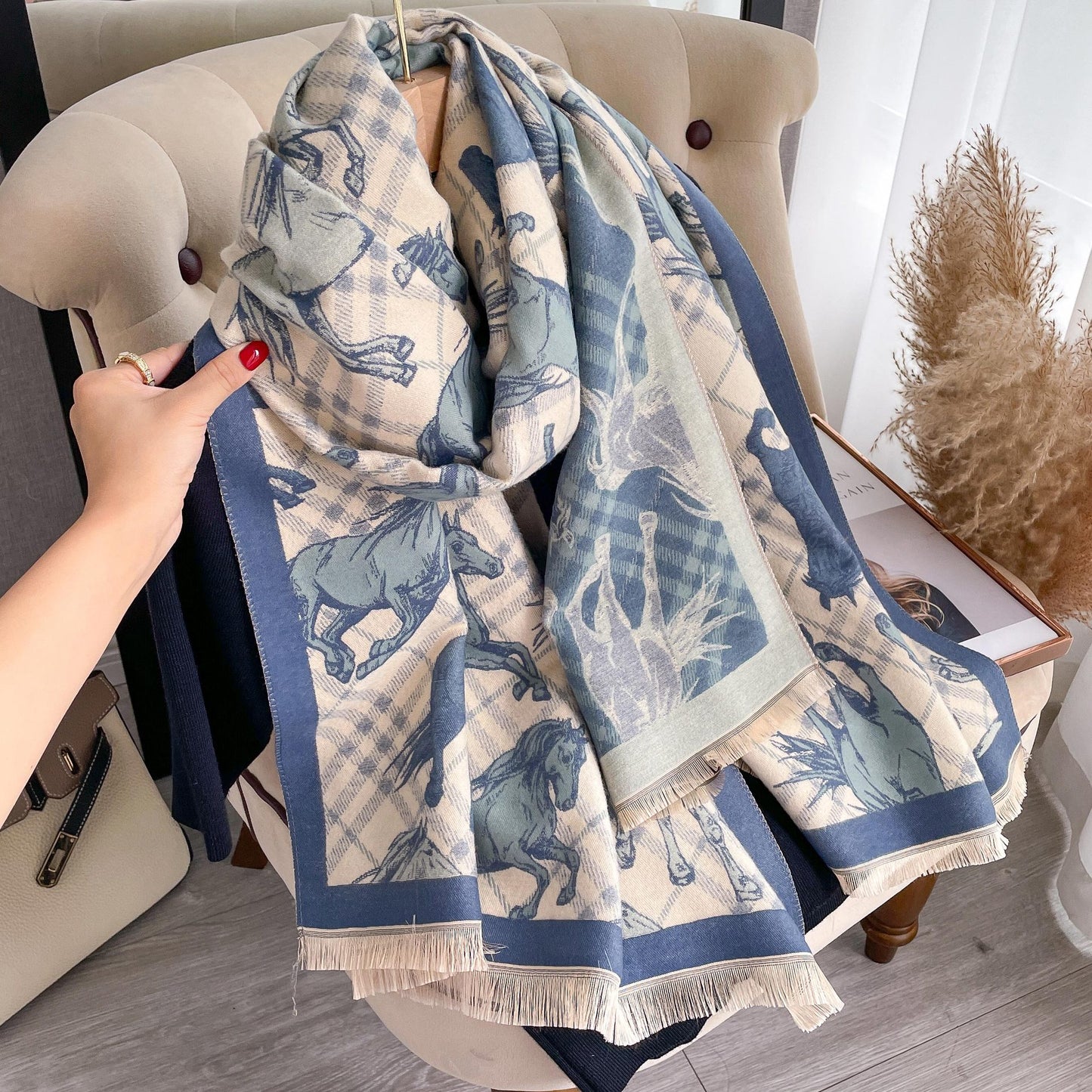 Elea Luxurious Pashmina Scarf Shawl Wrap
