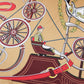Horse Carriage Brown Silk Scarf / 90cm