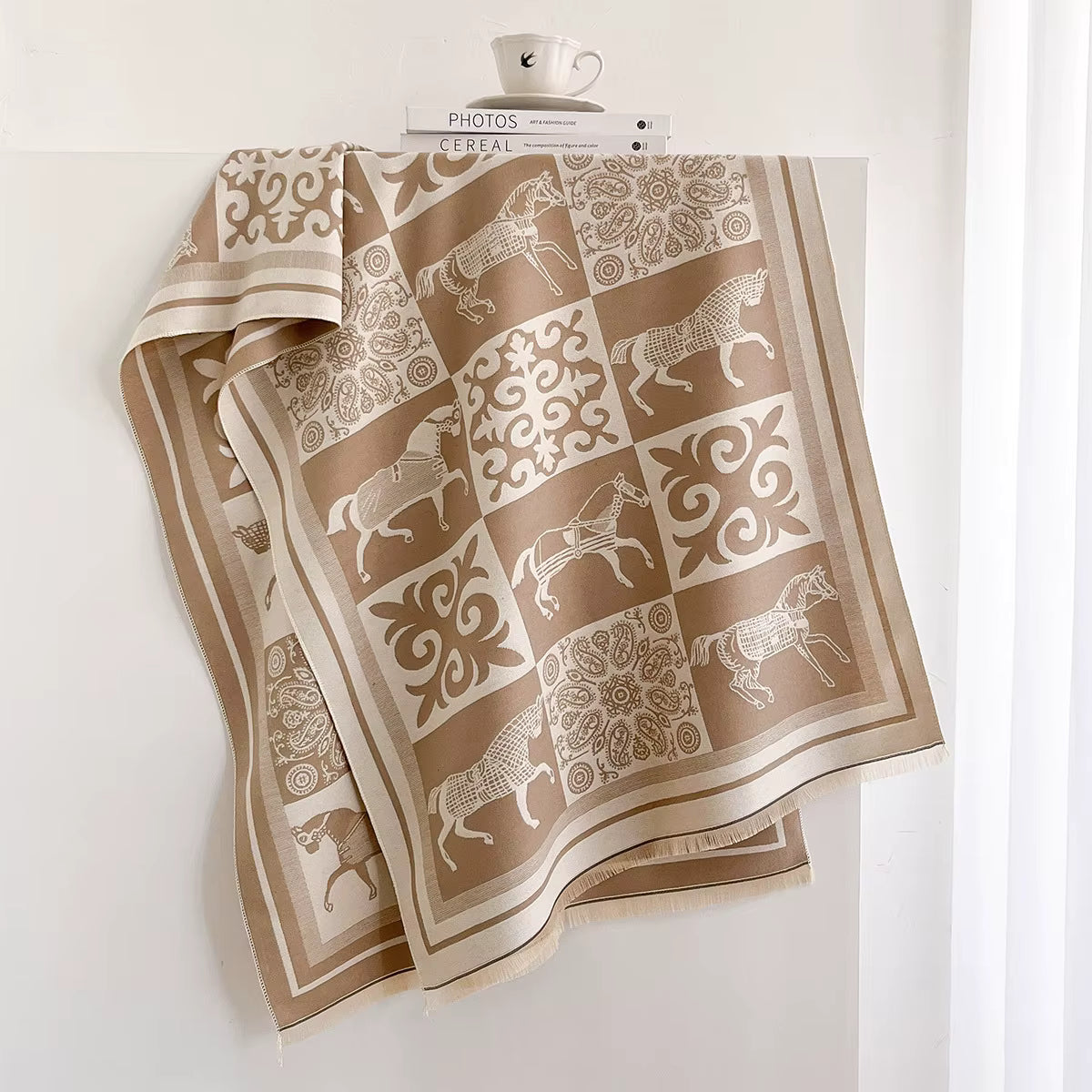 Laetitia Pashmina Scarf Khaki