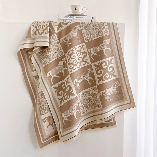 Laetitia Pashmina Scarf Khaki