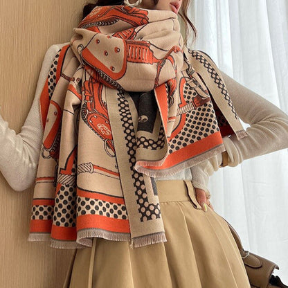 Marion Pashmina Scarf Orange