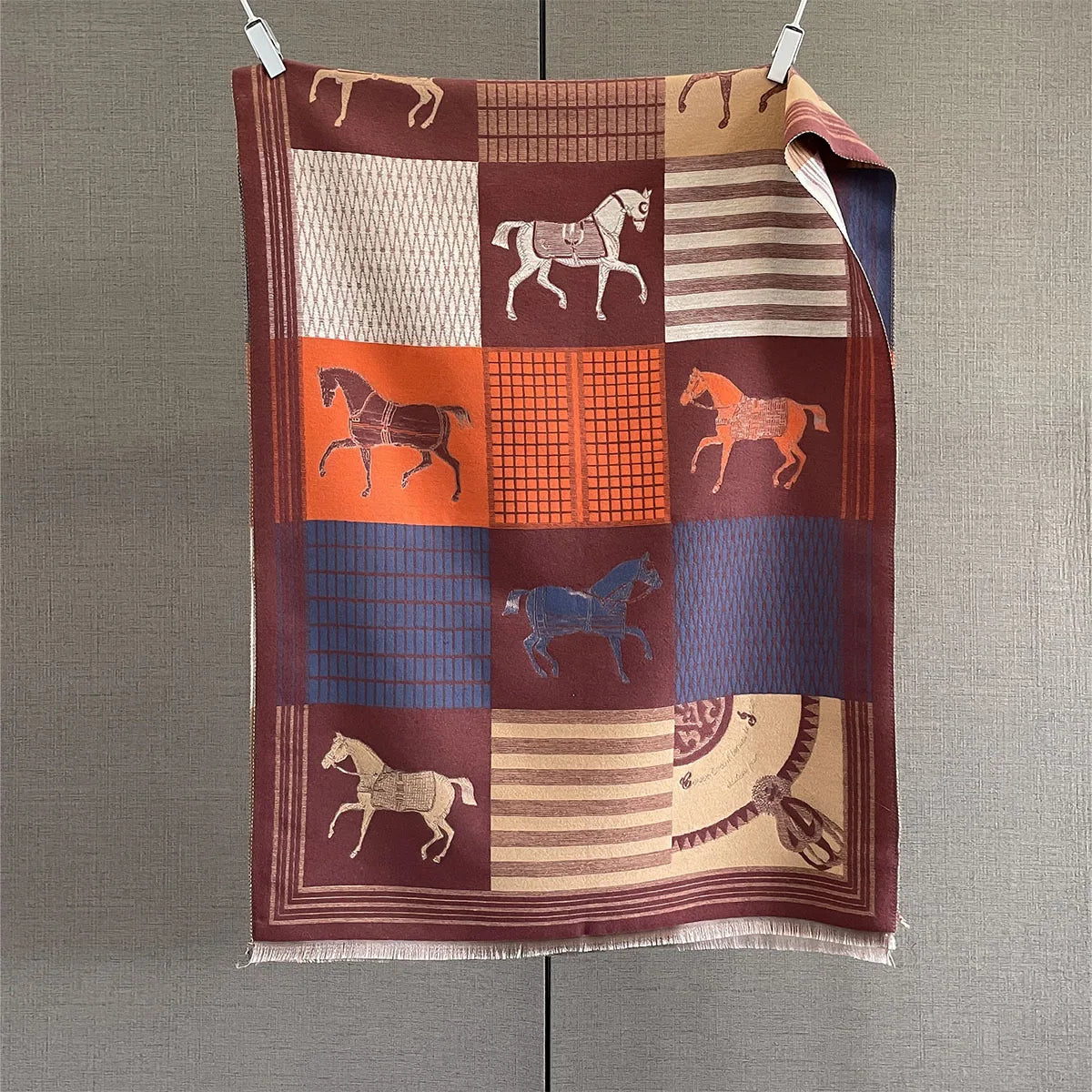 Ninon Pashmina Scarf Brown