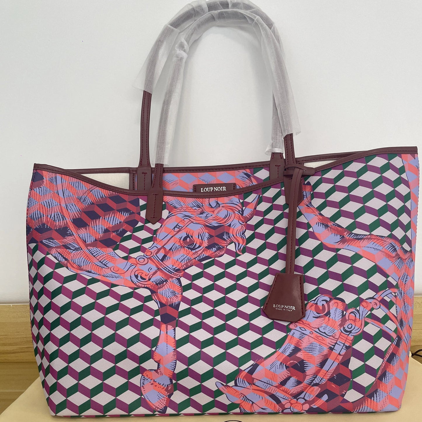 Lono Large Tote Bag with Horse Motif