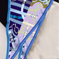 Reins Blue Silk Diamond Scarf
