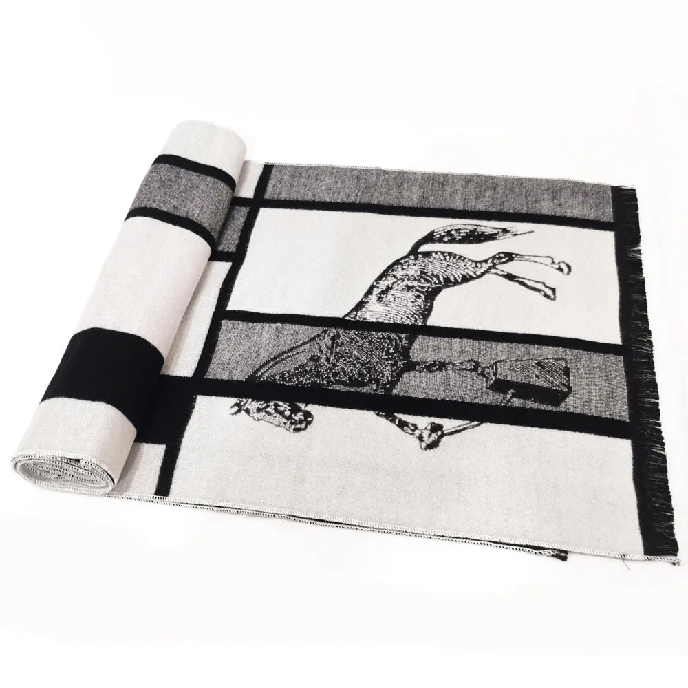 Bruno White Men's Scarf