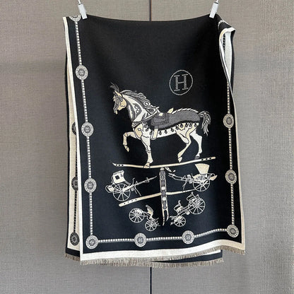 Rochelle Pashmina Scarf Black