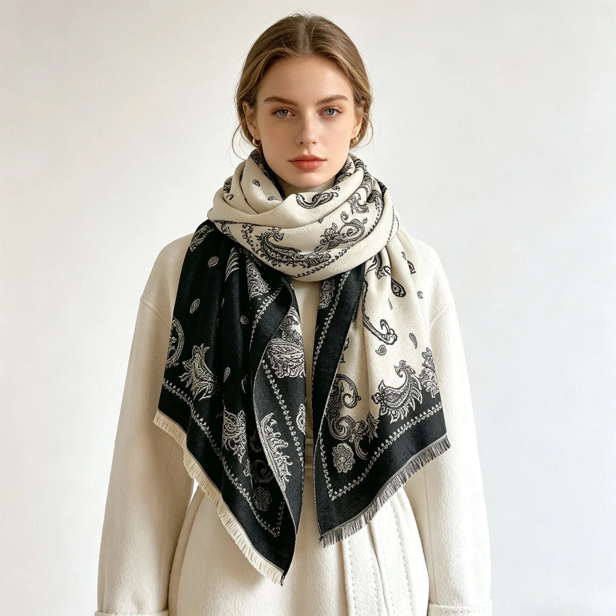 Cerise Pashmina Scarf Black
