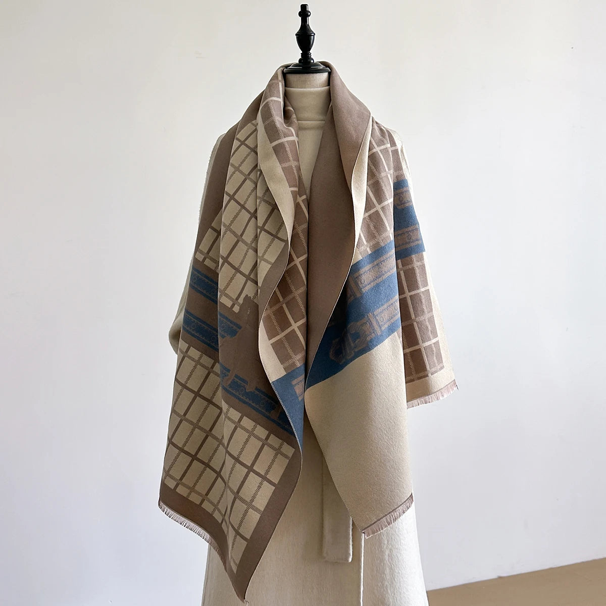 Ninette Pashmina Scarf Blue