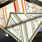 Horse Race Orange Double Print Scarf / 90cm