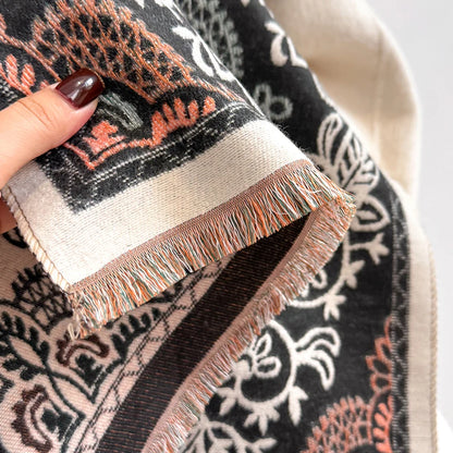 Floria Pashmina Scarf Black