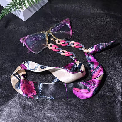 Silky Scarf Glasses Chain