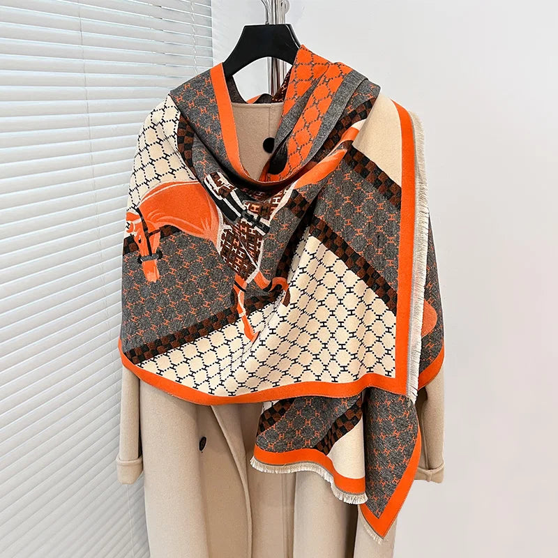 Cezanne Pashmina Scarf Orange