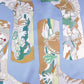 Boots Blue & Pink Double Print Scarf / 90cm