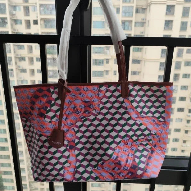 Lono Large Tote Bag with Horse Motif
