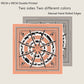 Carriage Circle Pink Double Print Scarf / 90cm