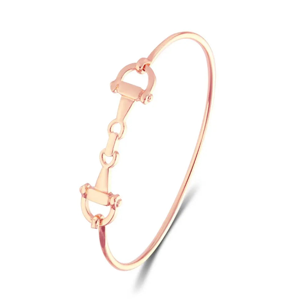 Snaffle Bit Bracelet (Gold, Rose Gold, Silver)