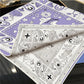 Animals Purple Double Print Scarf / 90cm