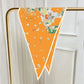 Pia Orange Silk Diamond Scarf