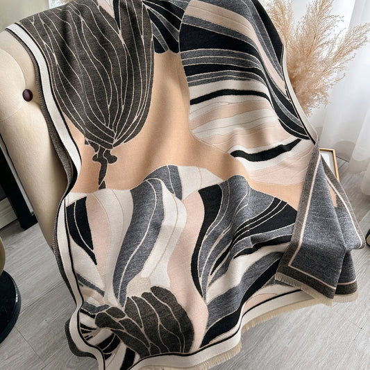 Lieta Pashmina Scarf Black