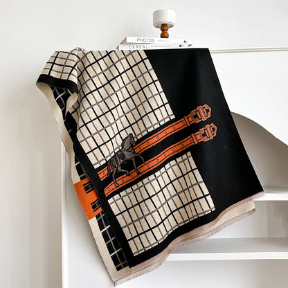 Ninette Pashmina Scarf Black