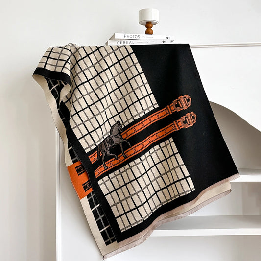 Ninette Pashmina Scarf Black