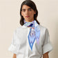 Wheel Purple Silk Diamond Scarf