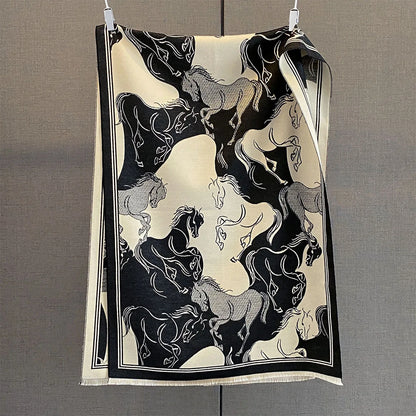 Aprilia Pashmina Scarf Black