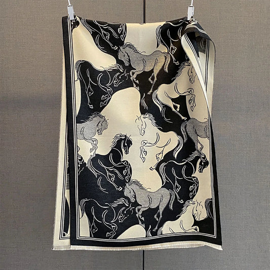 Aprilia Pashmina Scarf Black