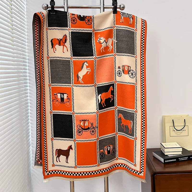 Lilou Pashmina Scarf Orange