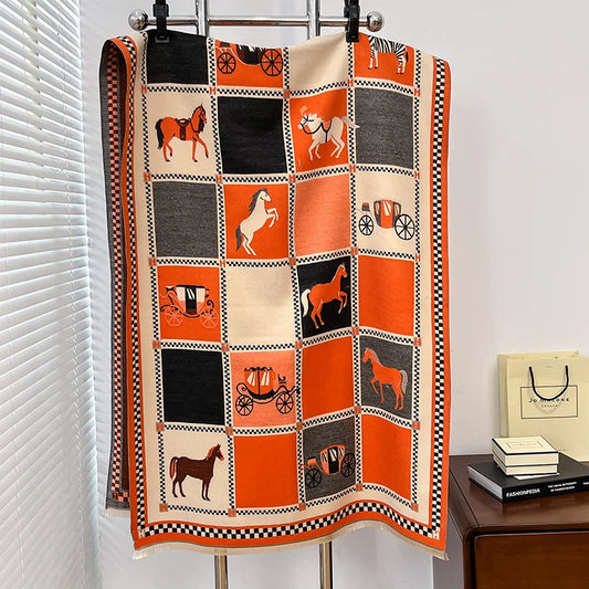 Lilou Pashmina Scarf Orange