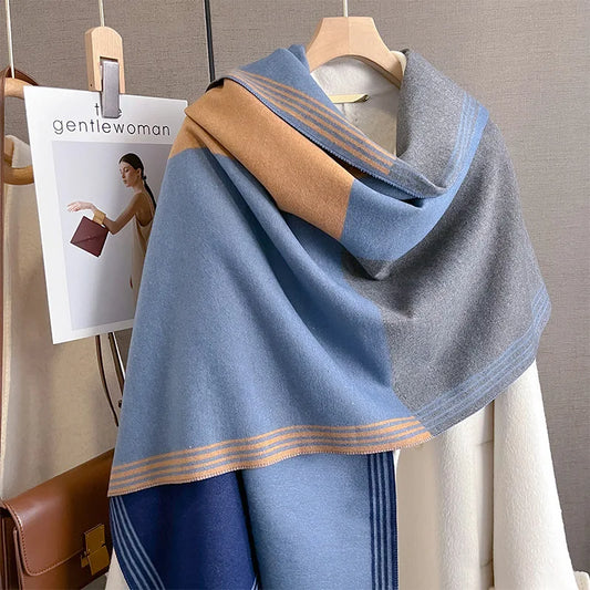 Gerbina Pashmina Scarf Blue