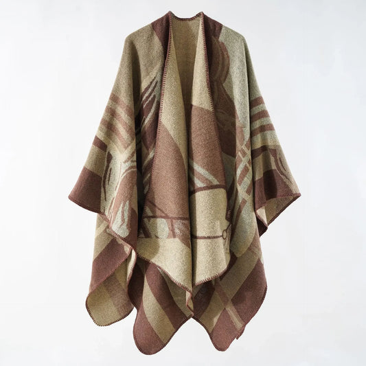 Chiara Poncho Brown