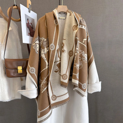 Rochelle Pashmina Scarf Brown