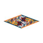 Reins Orange Silk Diamond Scarf