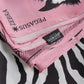 Zebra Wings Pink Silk Scarf / 90cm