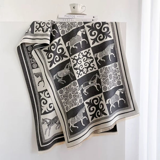 Laetitia Pashmina Scarf Gray