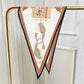 Carriage & Saddle Beige Silk Diamond Scarf