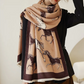 Huguette Pashmina Scarf Brown