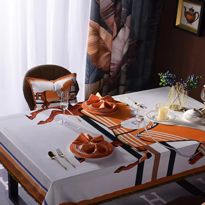 Isnello Horse Print Velvet Tablecloth