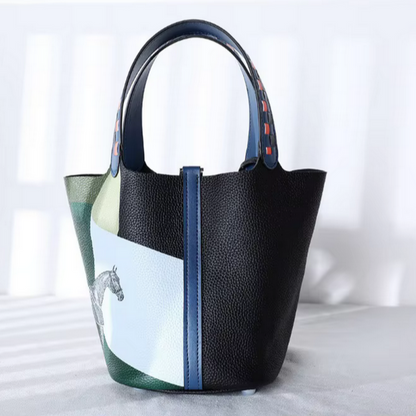 Aurelia Small Leather Bucket Bags