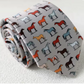 Men's Tie Horse Gray