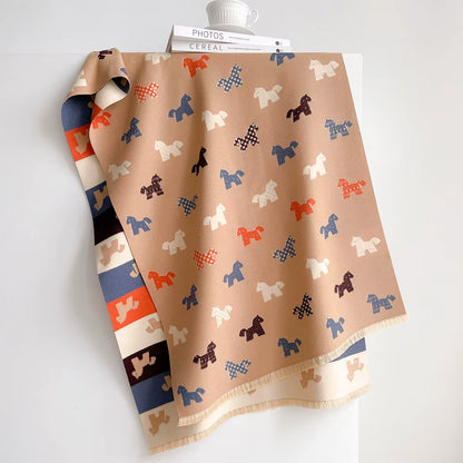 Char Pashmina Scarf Khaki