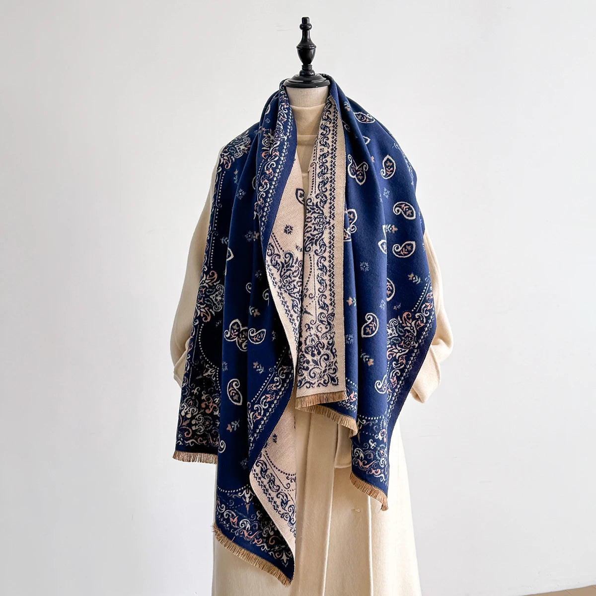 Susetta Pashmina Scarf Blue